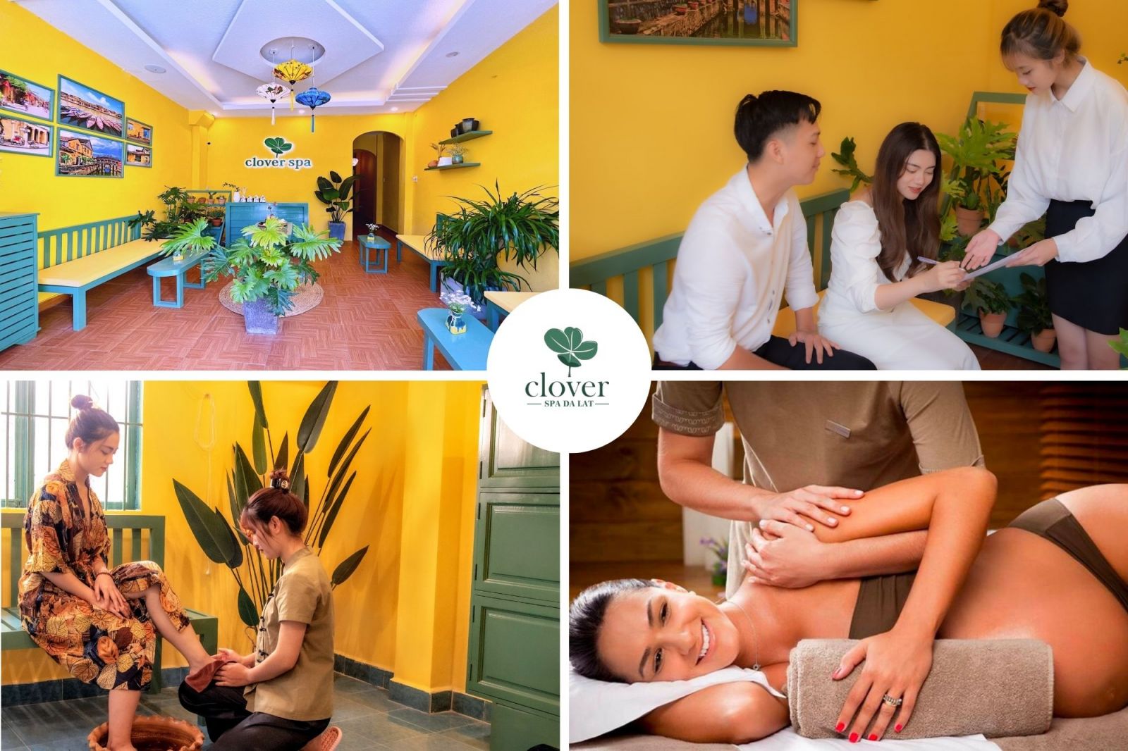 massage bầu tại clover spa