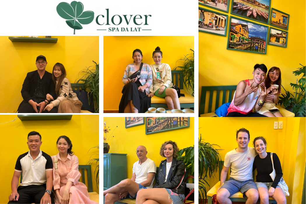 nụ cười của khách tại Clover spa